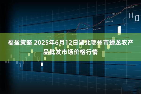 福盈策略 2025年6月12日湖北鄂州市蟠龙农产品批发市场价格行情