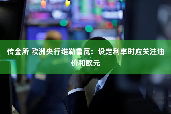 传金所 欧洲央行维勒鲁瓦：设定利率时应关注油价和欧元